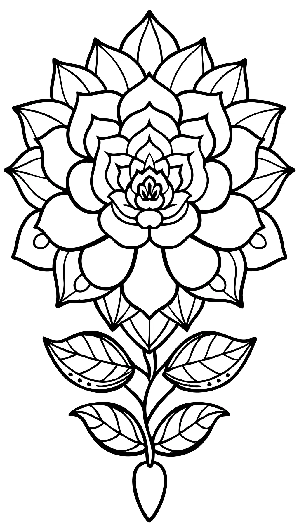 flower coloring pages for adults